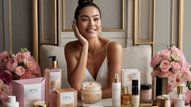 „Švęskite grožį ir rūpinimąsi savimi su šiuo nuostabiu moters, apsuptos prabangių odos priežiūros produktų ir SPA dovanų, įvaizdžiu, simbolizuojančiu puikią dovaną ypatingos geriausio draugo dienos proga.