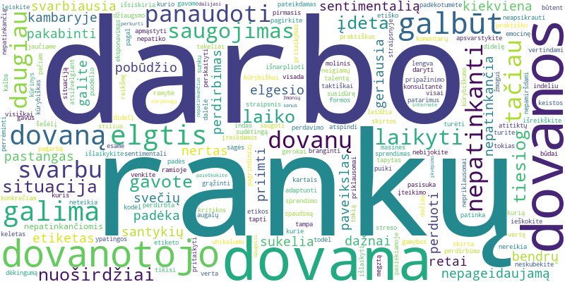 Word cloud for article on Ką daryti su nepatinkančia rankų darbo dovana?