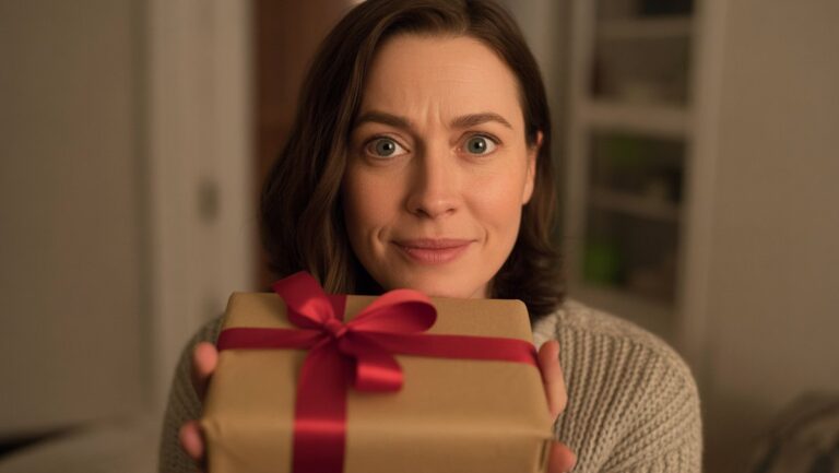 Realus asmens, turinčio bendrą, galbūt nesutapusią dovaną, iš arti, jo išraiška yra subtilus mandagios šypsenos ir vidinio dvejonių mišinys. Šiltas, minkštas apšvietimas.