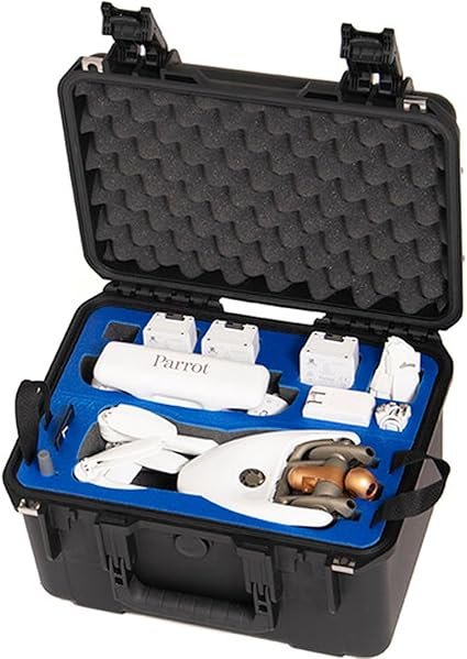 Durable hard case designed specifically for the Parrot ANAFI AI drone, offering robust protection for its advanced AI capabilities, 4G connectivity, and obstacle avoidance sensors during transport and storage.